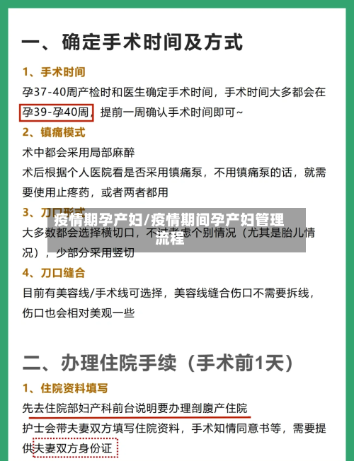 疫情期孕产妇/疫情期间孕产妇管理流程