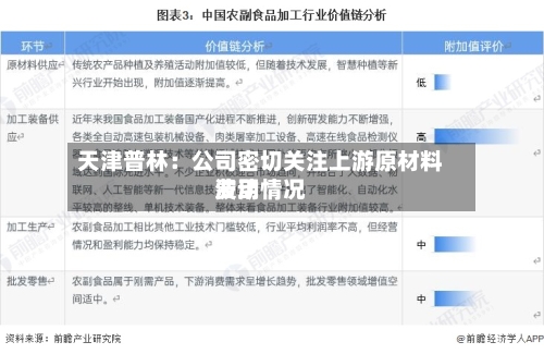 天津普林：公司密切关注上游原材料费用波动情况