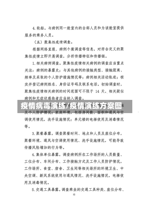 疫情病毒演练/疫情演练方案图-第2张图片