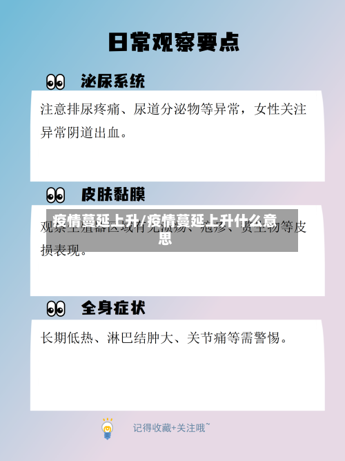 疫情蔓延上升/疫情蔓延上升什么意思