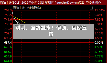 刚刚	，全线跳水！伊朗，突然宣布-第3张图片