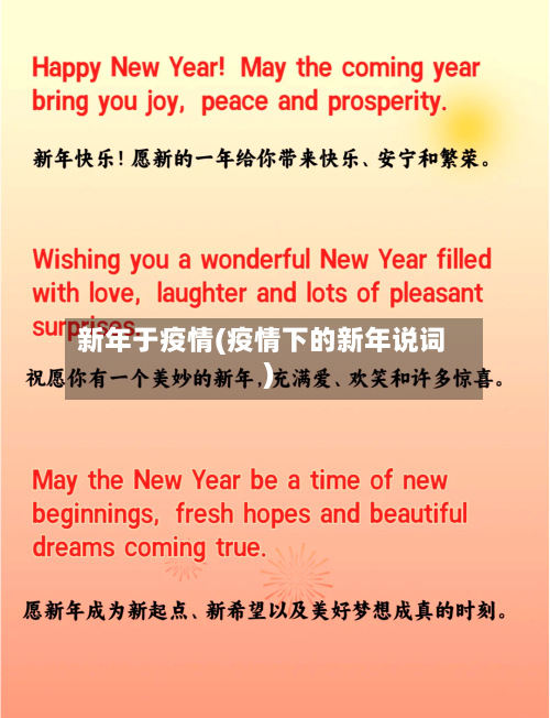新年于疫情(疫情下的新年说词)