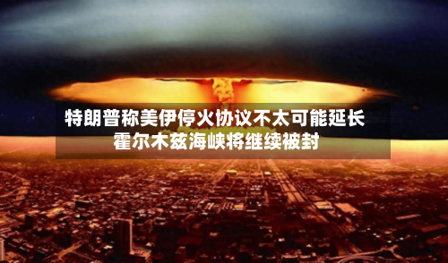 特朗普称美伊停火协议不太可能延长 霍尔木兹海峡将继续被封