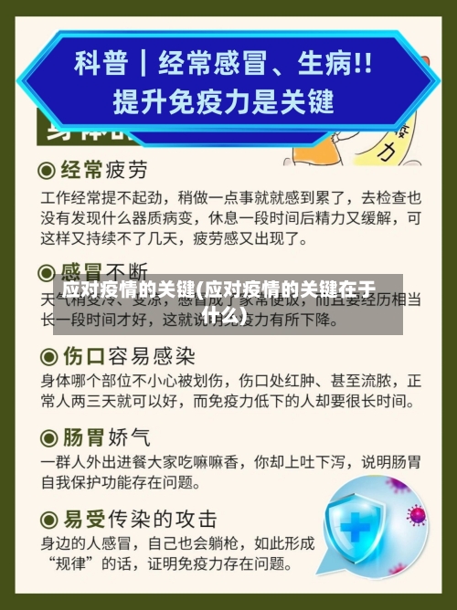 应对疫情的关键(应对疫情的关键在于什么)