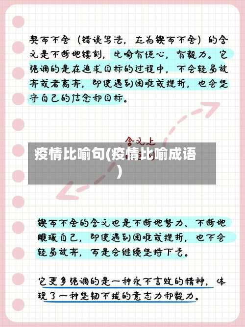 疫情比喻句(疫情比喻成语)-第3张图片