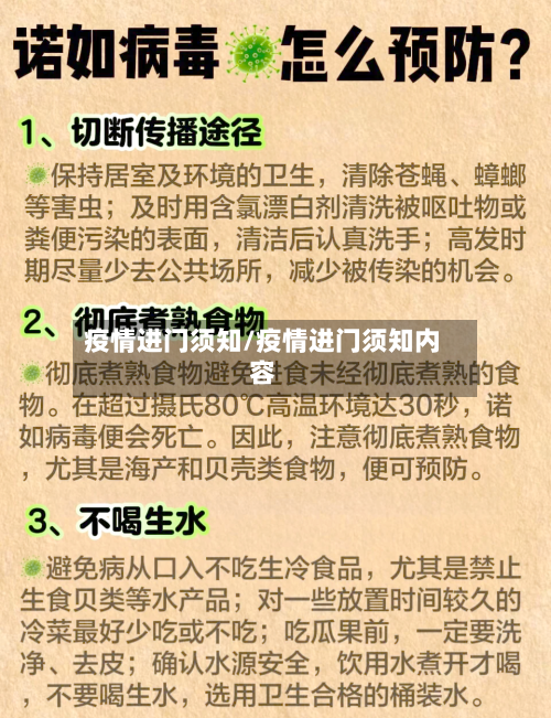 疫情进门须知/疫情进门须知内容