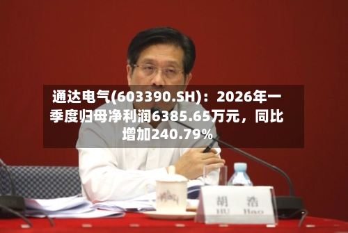 通达电气(603390.SH)：2026年一季度归母净利润6385.65万元，同比增加240.79%