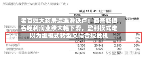老百姓大药房遭遇滑铁卢：商誉减值吞噬利润业绩大幅下滑，盈利模式难以为继模式转型又陷合规危机-第3张图片