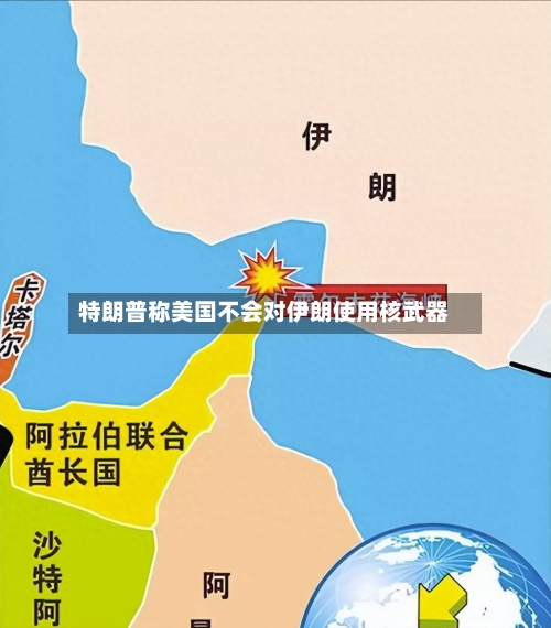 特朗普称美国不会对伊朗使用核武器