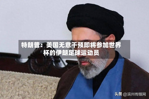 特朗普：美国无意干预即将参加世界杯的伊朗足球运动员-第3张图片