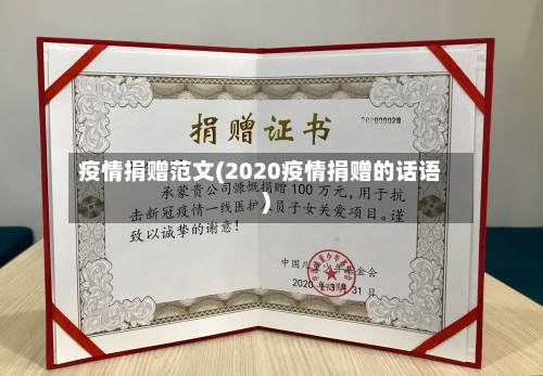 疫情捐赠范文(2020疫情捐赠的话语)-第2张图片