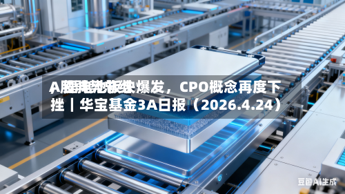A股弱势总结，锂电池板块爆发，CPO概念再度下挫｜华宝基金3A日报（2026.4.24）