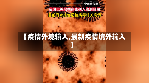 【疫情外境输入,最新疫情境外输入】-第2张图片