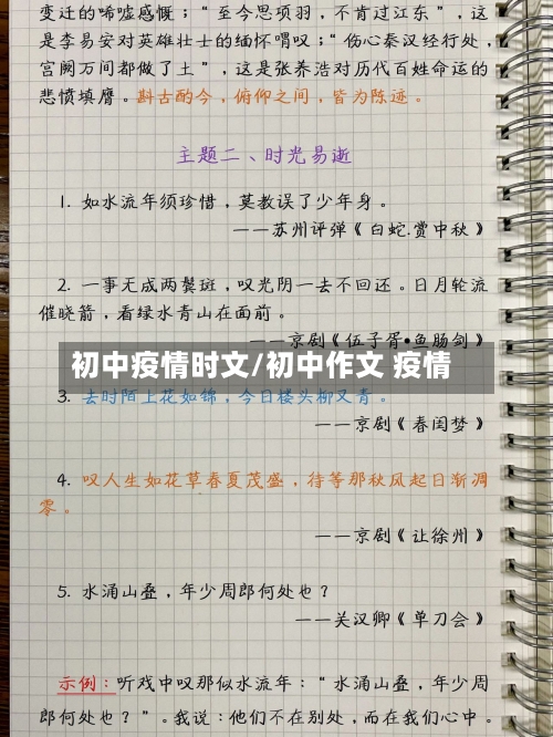 初中疫情时文/初中作文 疫情