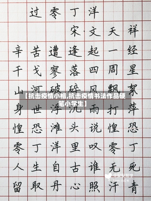 【抗击疫情小楷,抗击疫情书法作品硬笔小学生】