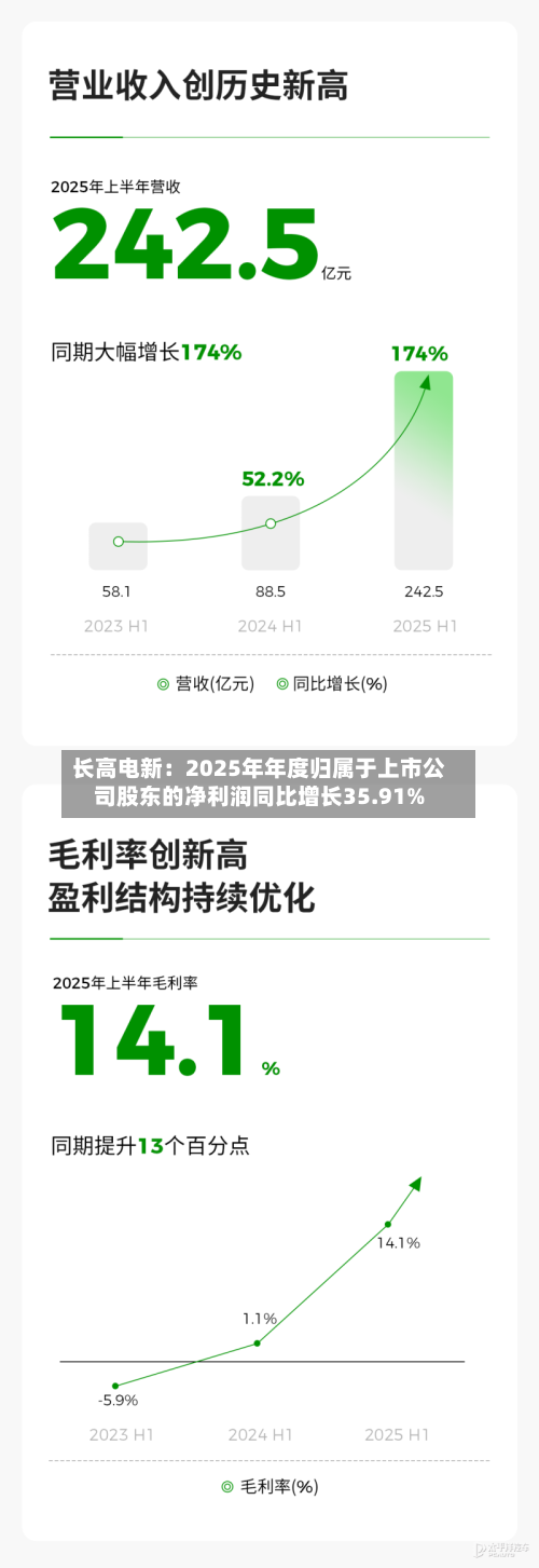 长高电新：2025年年度归属于上市公司股东的净利润同比增长35.91%-第3张图片