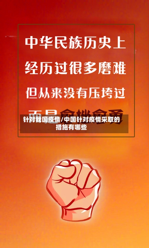 针对我国疫情/中国针对疫情采取的措施有哪些
