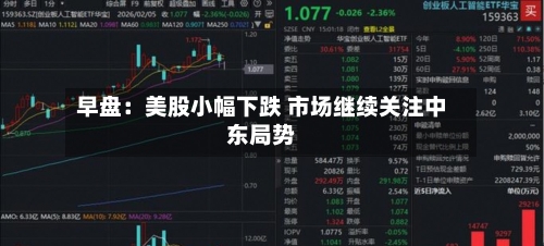 早盘：美股小幅下跌 市场继续关注中东局势