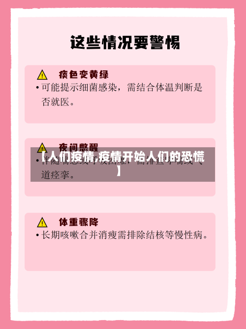 【人们疫情,疫情开始人们的恐慌】-第2张图片