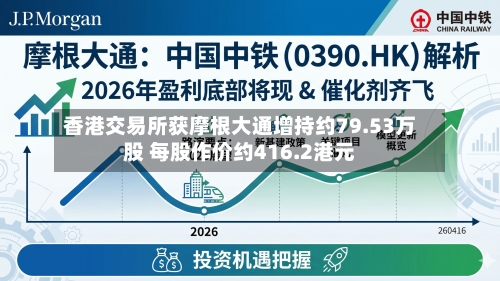 香港交易所获摩根大通增持约79.53万股 每股作价约416.2港元