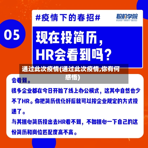 通过此次疫情(通过此次疫情,你有何感悟)-第2张图片