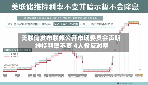 美联储发布联邦公开市场委员会声明 维持利率不变 4人投反对票-第3张图片