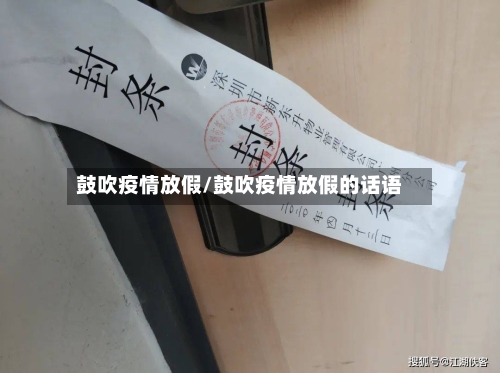 鼓吹疫情放假/鼓吹疫情放假的话语