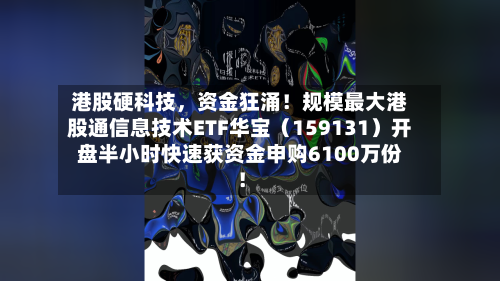 港股硬科技，资金狂涌！规模最大港股通信息技术ETF华宝（159131）开盘半小时快速获资金申购6100万份！-第2张图片