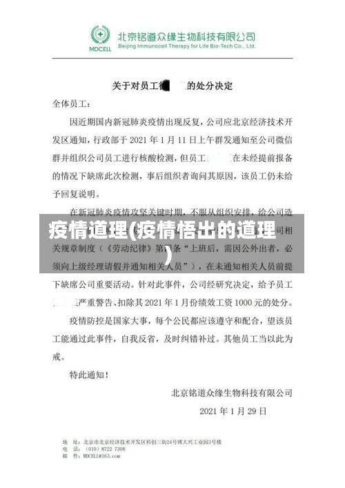 疫情道理(疫情悟出的道理)-第2张图片