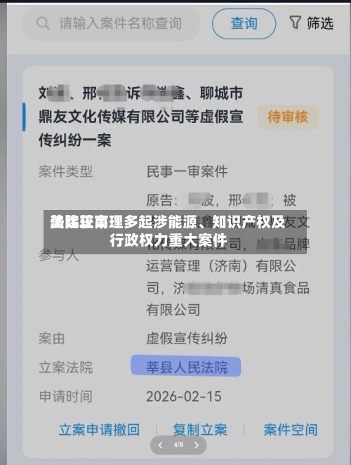 美比较高法院正审理多起涉能源、知识产权及行政权力重大案件