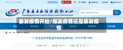 暴发疫情开始/爆发疫情还是暴发疫情