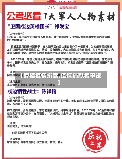 【劳模疫情捐款,疫情捐献者事迹】