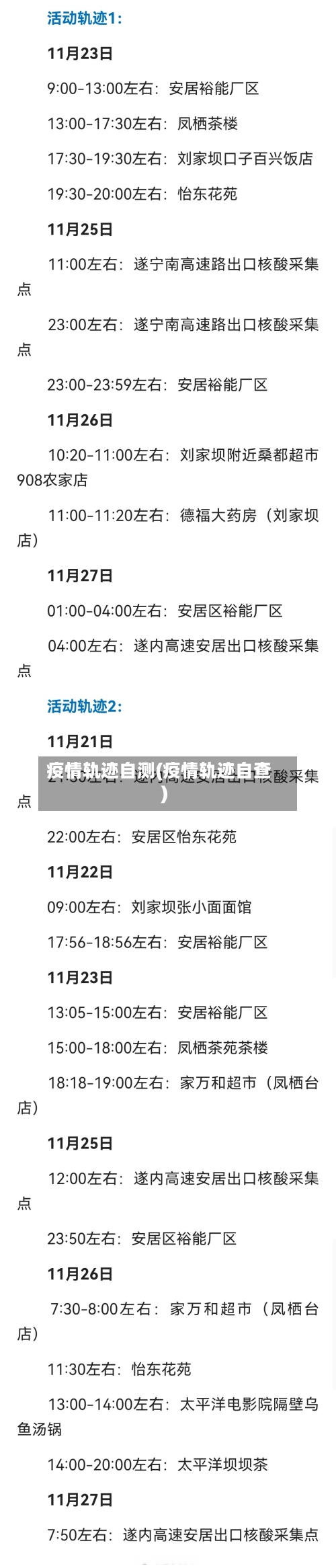 疫情轨迹自测(疫情轨迹自查)-第3张图片