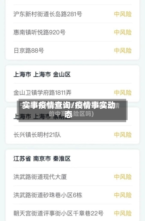 实事疫情查询/疫情事实动态