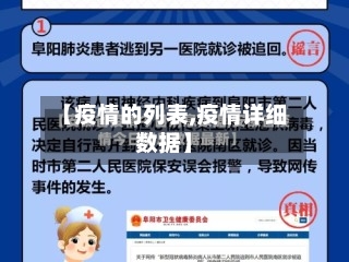 【疫情的列表,疫情详细数据】