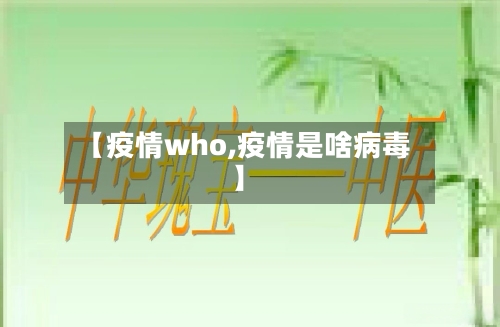【疫情who,疫情是啥病毒】-第2张图片