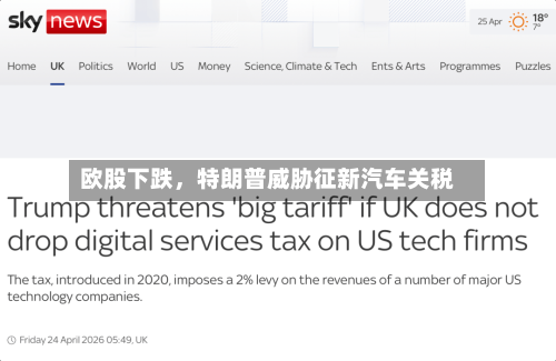 欧股下跌，特朗普威胁征新汽车关税-第3张图片