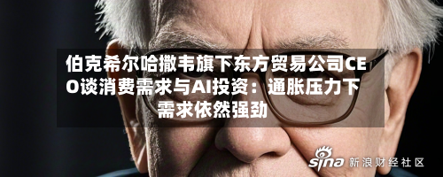 伯克希尔哈撒韦旗下东方贸易公司CEO谈消费需求与AI投资：通胀压力下需求依然强劲-第3张图片