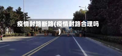 疫情封路断路(疫情封路合理吗)-第2张图片