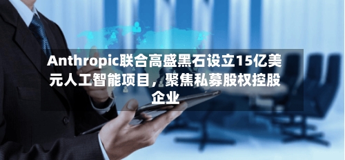 Anthropic联合高盛黑石设立15亿美元人工智能项目，聚焦私募股权控股企业-第3张图片