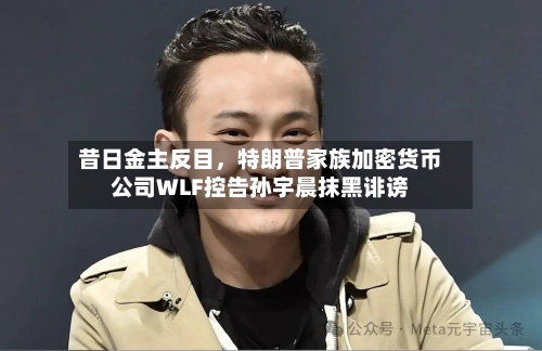昔日金主反目，特朗普家族加密货币公司WLF控告孙宇晨抹黑诽谤-第3张图片