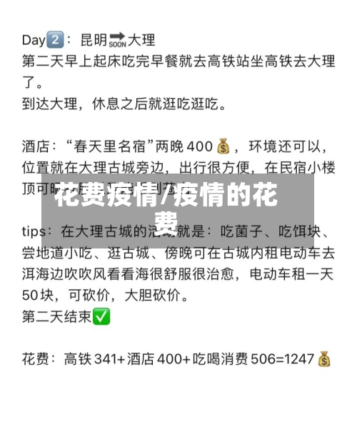 花费疫情/疫情的花费